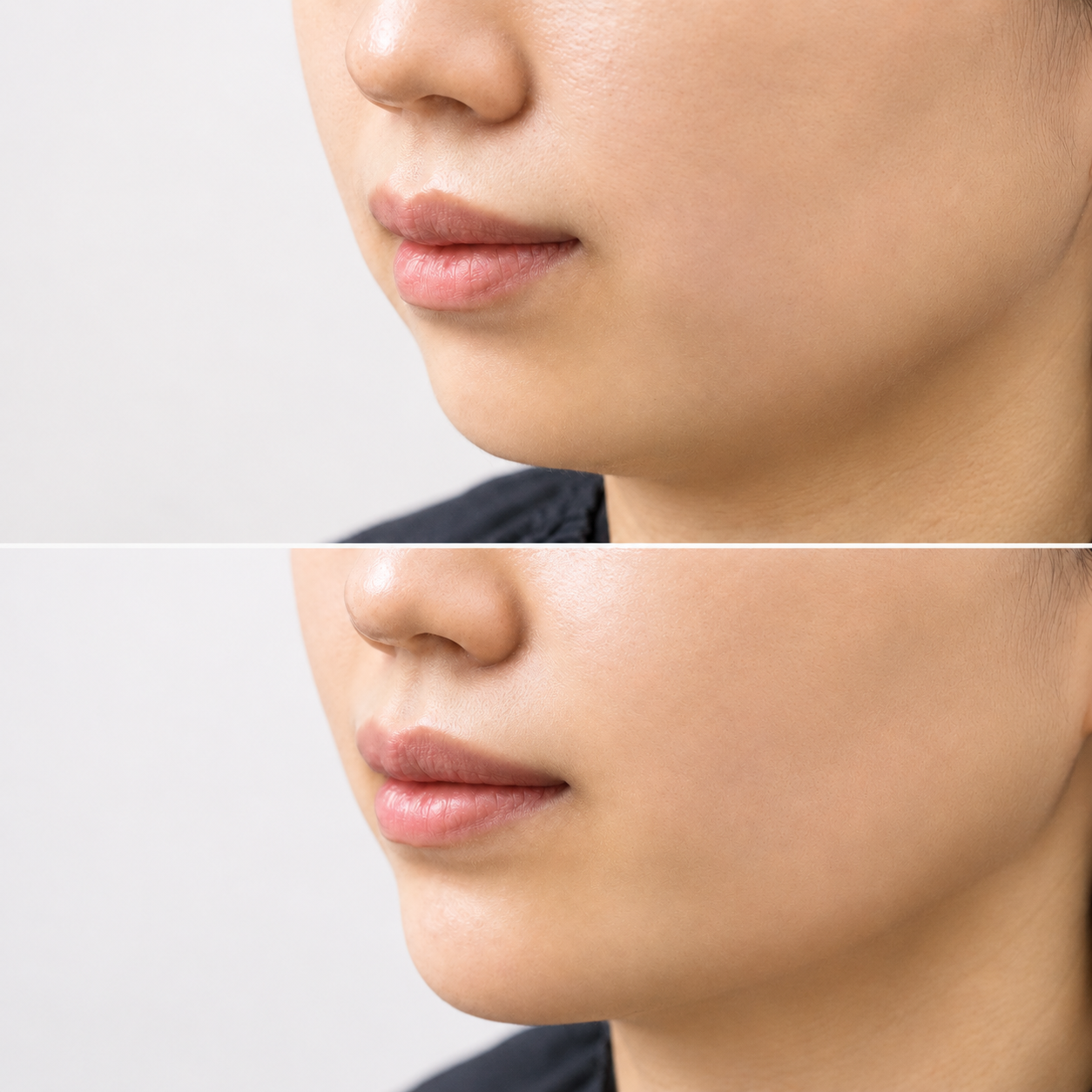 Double chin before and after — SkinAfinity Somerton Park